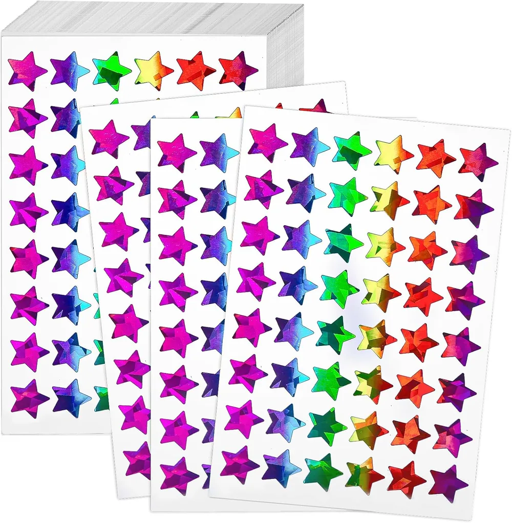 Star Reward Stickers, 2400 Pcs by ONEDONE